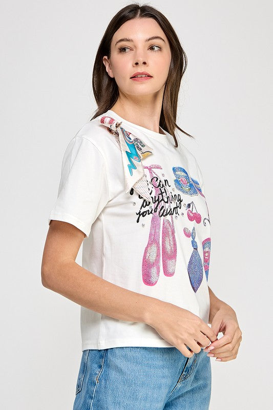 White You Can Do Anything You Want T- Shirt