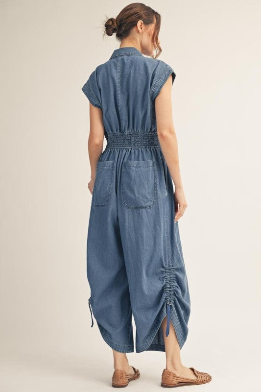 Pre-order June 29 Amelia Denim Jumpsuit
