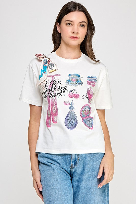 White You Can Do Anything You Want T- Shirt