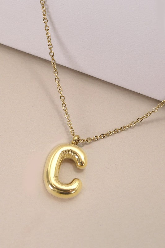 18K Gold Dipped Letter Necklace