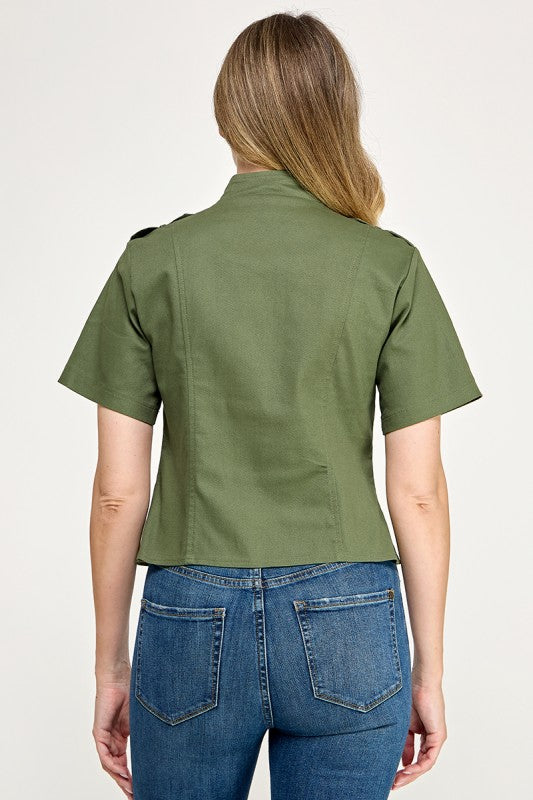 Pre-order Sept 28 Olive Military Jacket