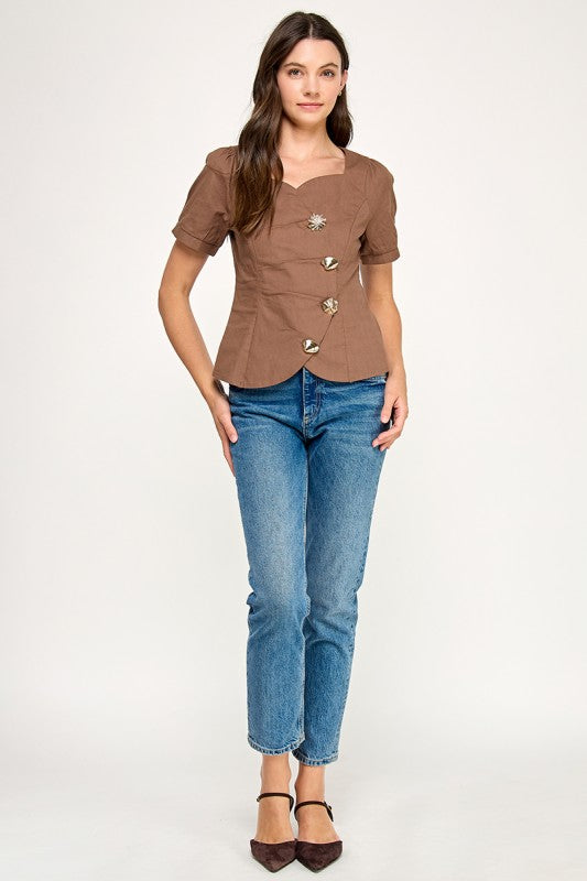 Pre-order Agosto 30 Brown Shirt