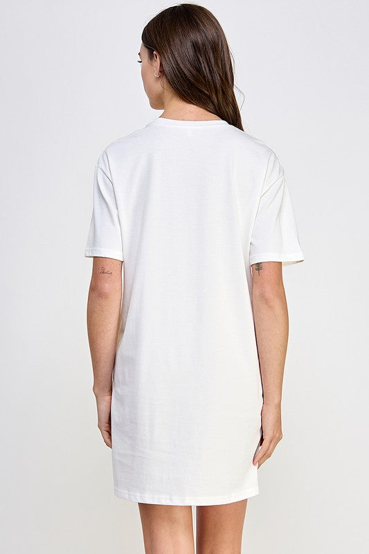 GRAPHIC MINI DRESS