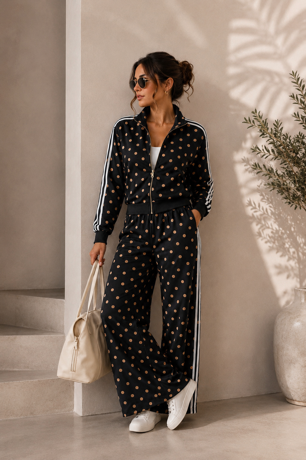 Gold/Black Polka Travel Set