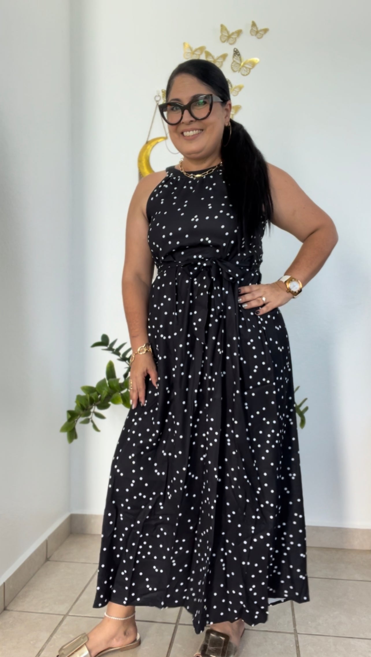 Polka dot Maxi Dress
