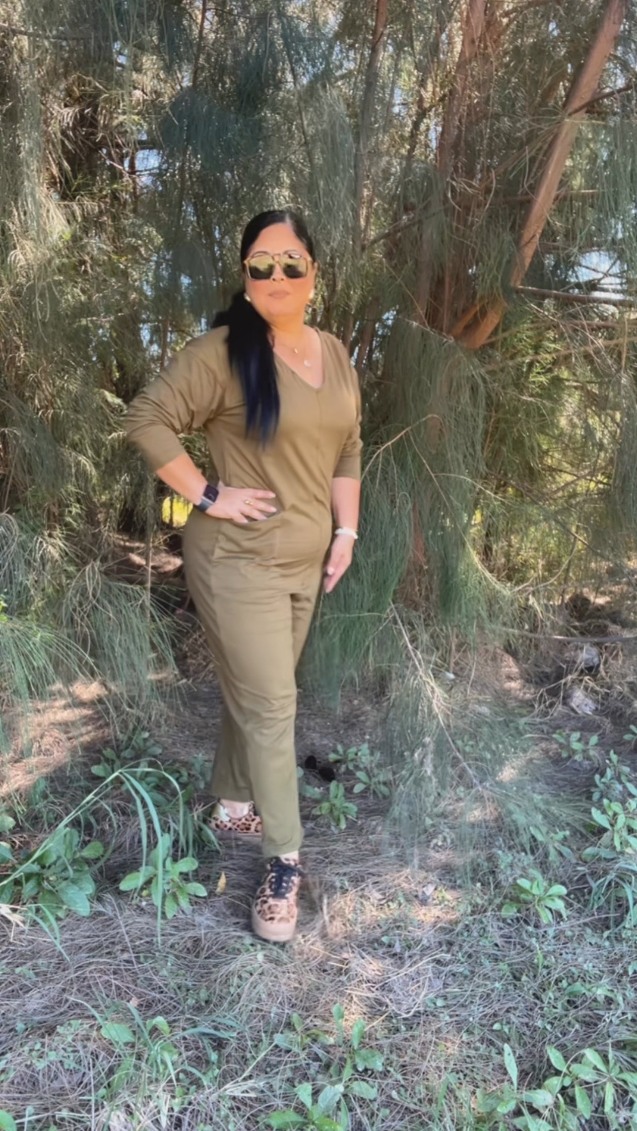 Comfy Baggy Olive Jumpsuit