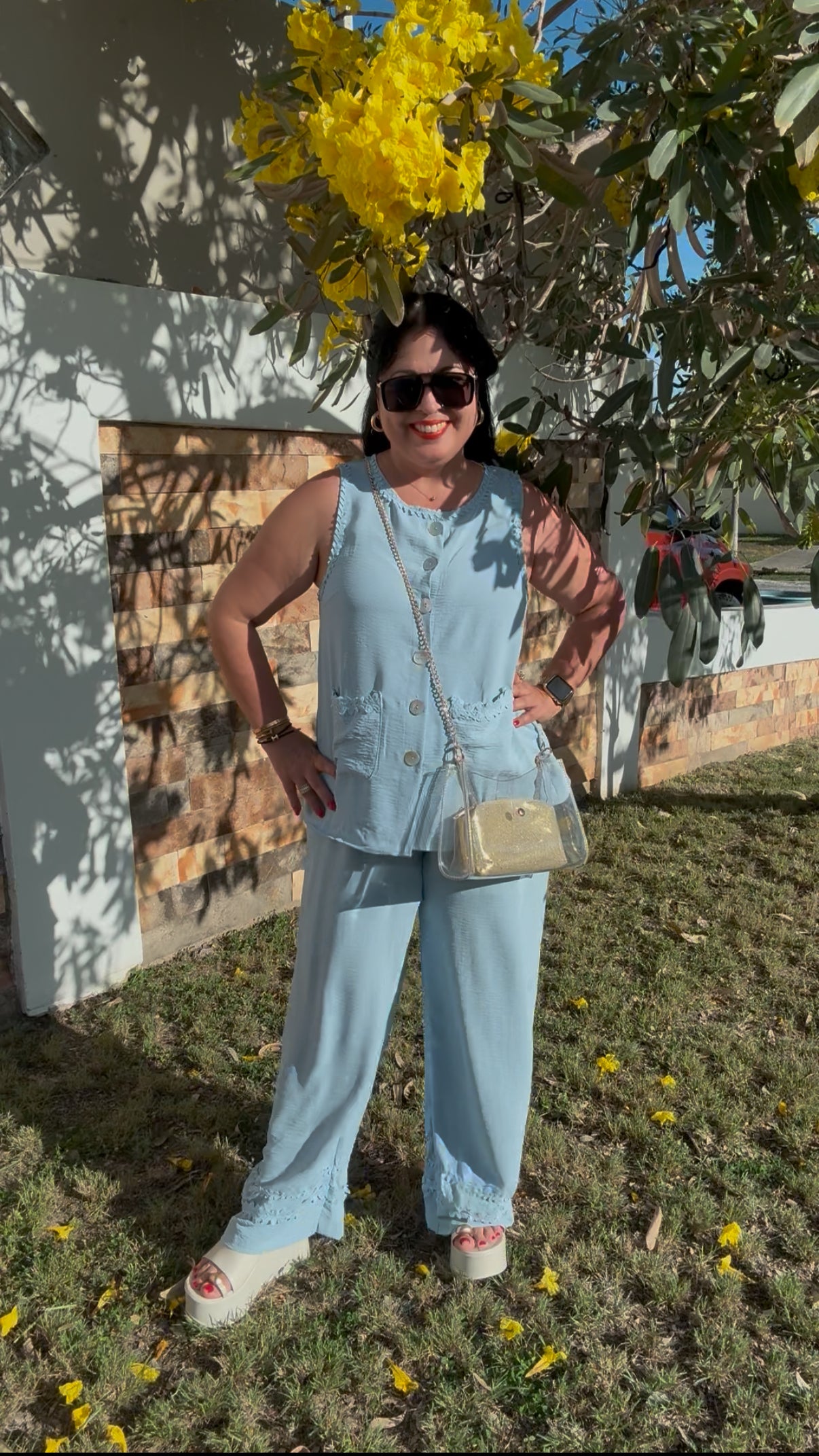 Blue Woven Set