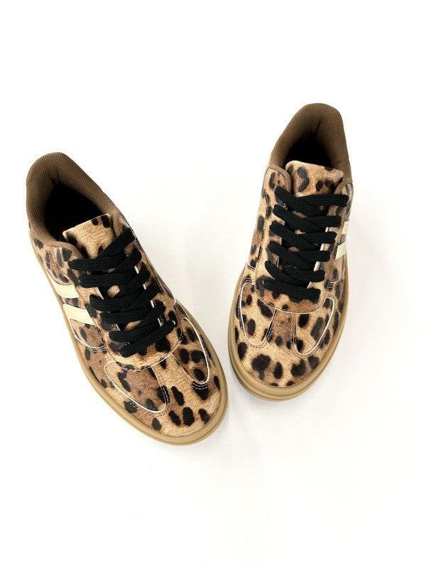 Animal Print Platform Tennis
