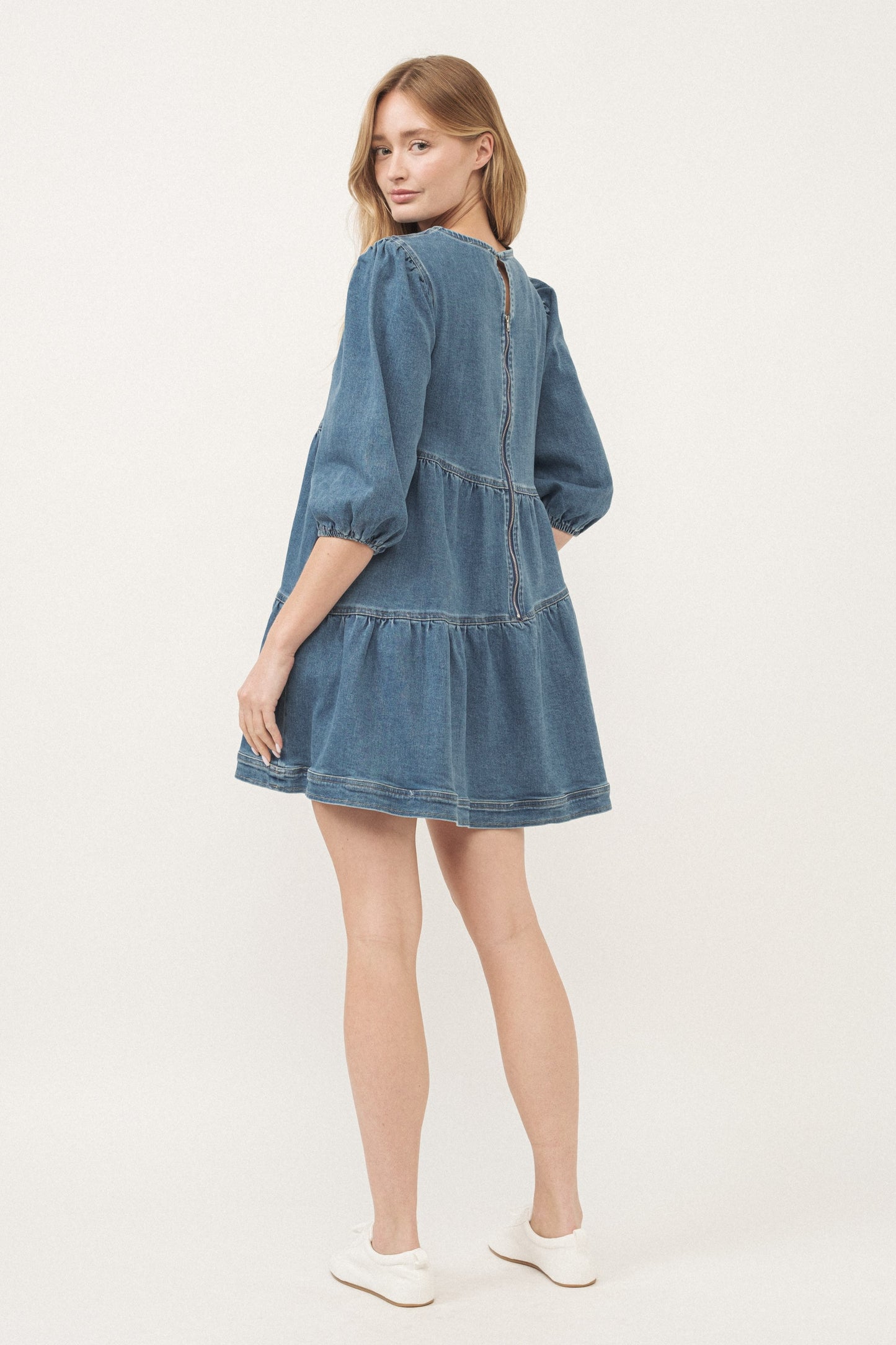 Denim Tier Dress
