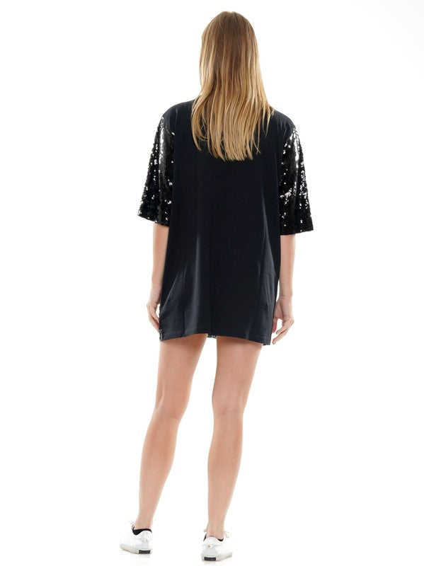 One Size Pre-orden Dic 2 Merry Sequins T-Shirt Dress