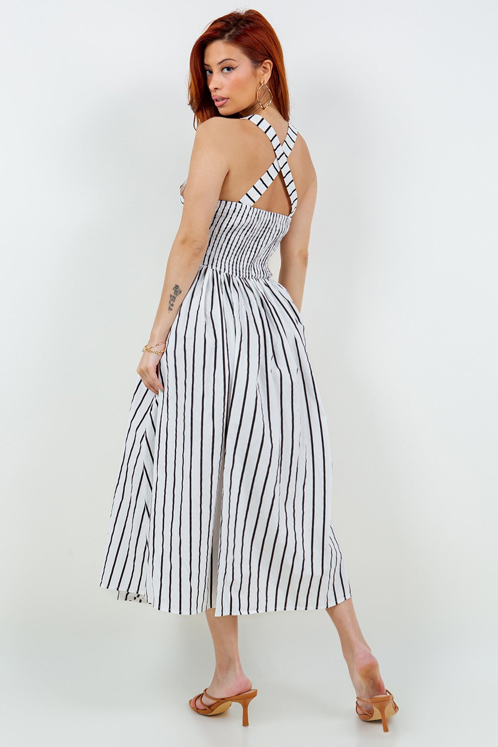 Medium stripe Maxi Dress