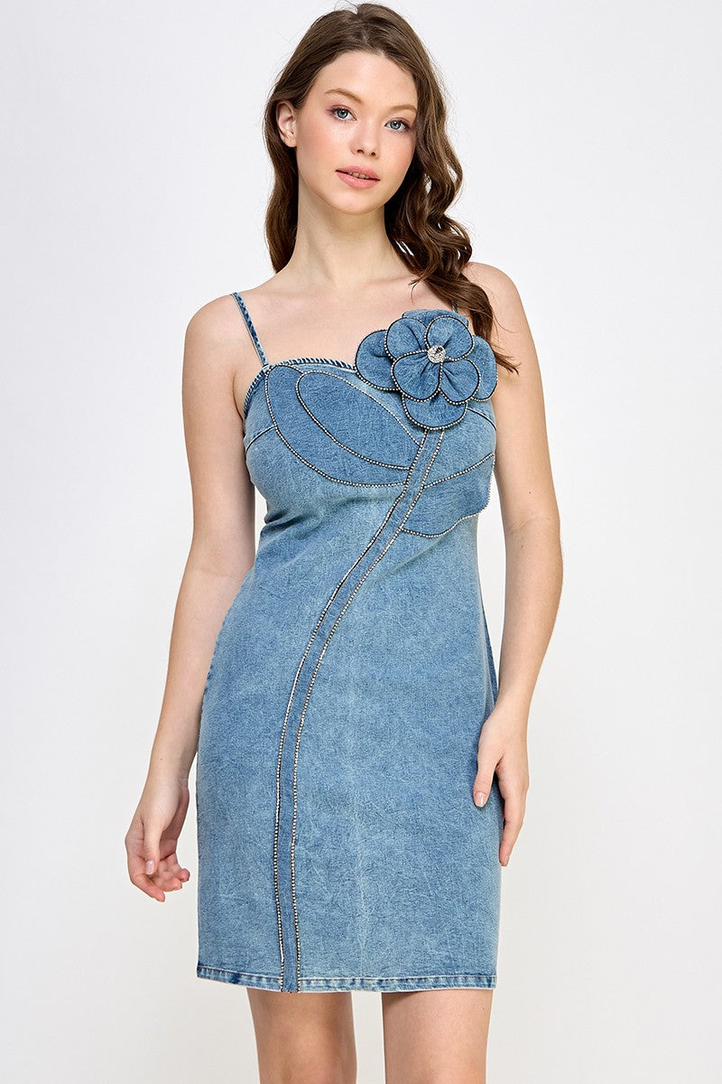 Light Denim Mini Dress
