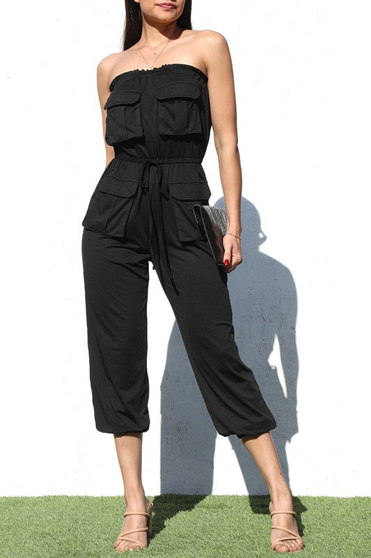 Black Tube Jumpsuit