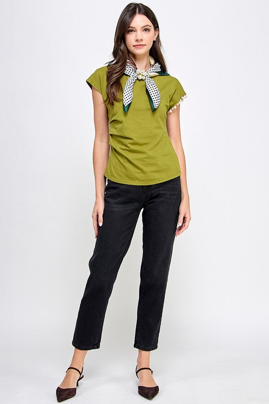 Neck Scarf T-Shirt