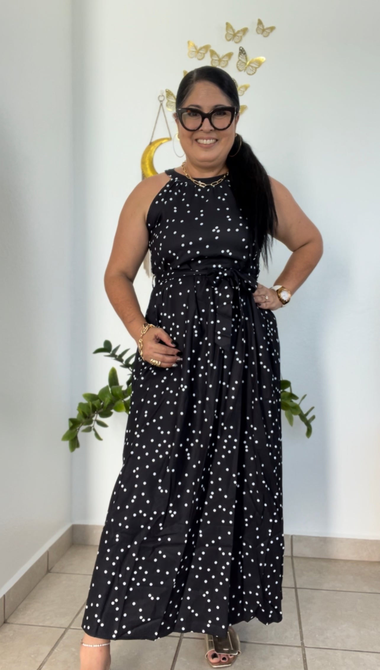 Polka dot Maxi Dress