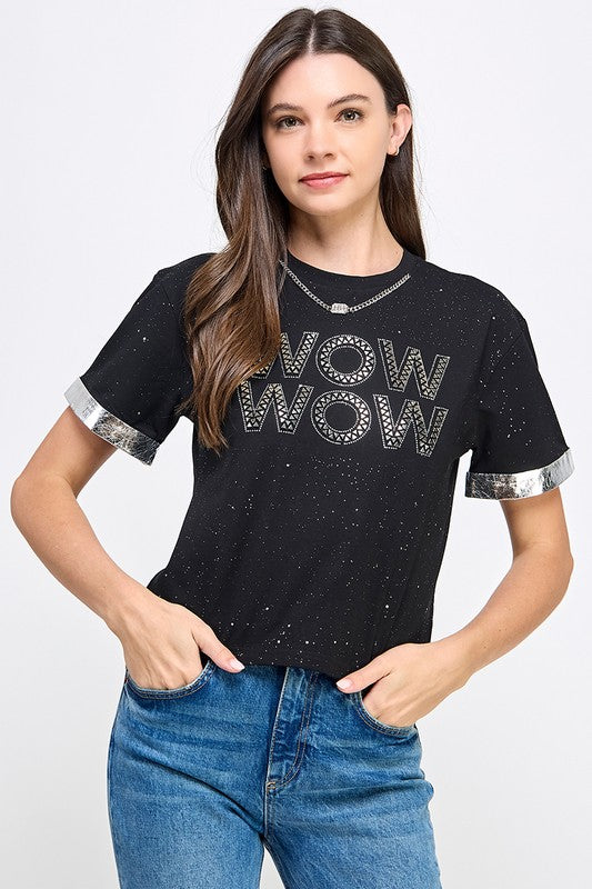 Black Bright Wow Wow T-Shirt