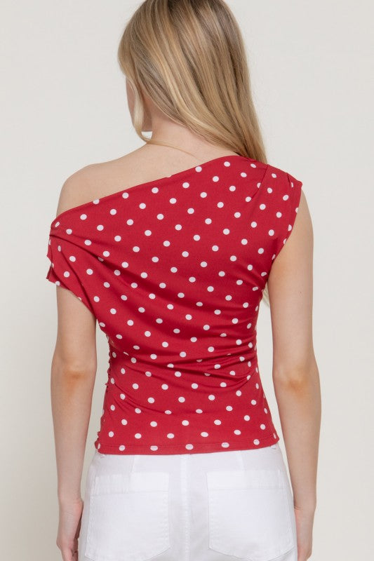 Pre-order July 13 Red Polka Shirt