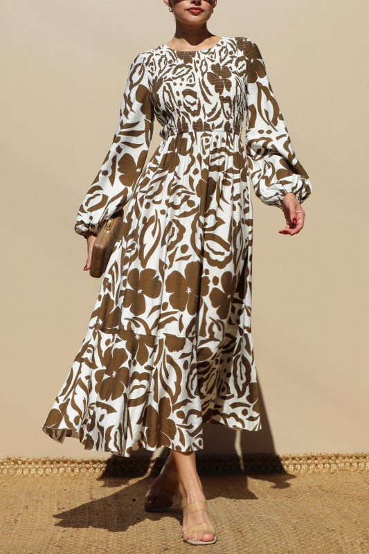 Pre-order July 18 Flower Midi Dress