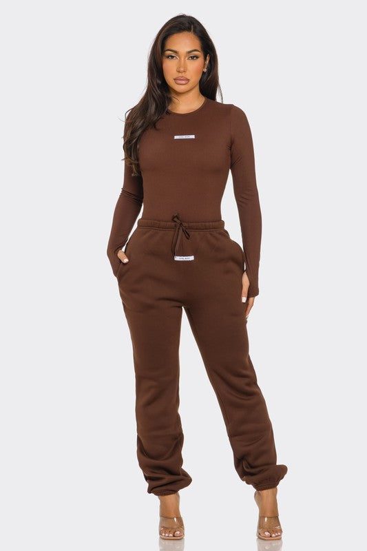 Hand Made Coffee Jogger Set