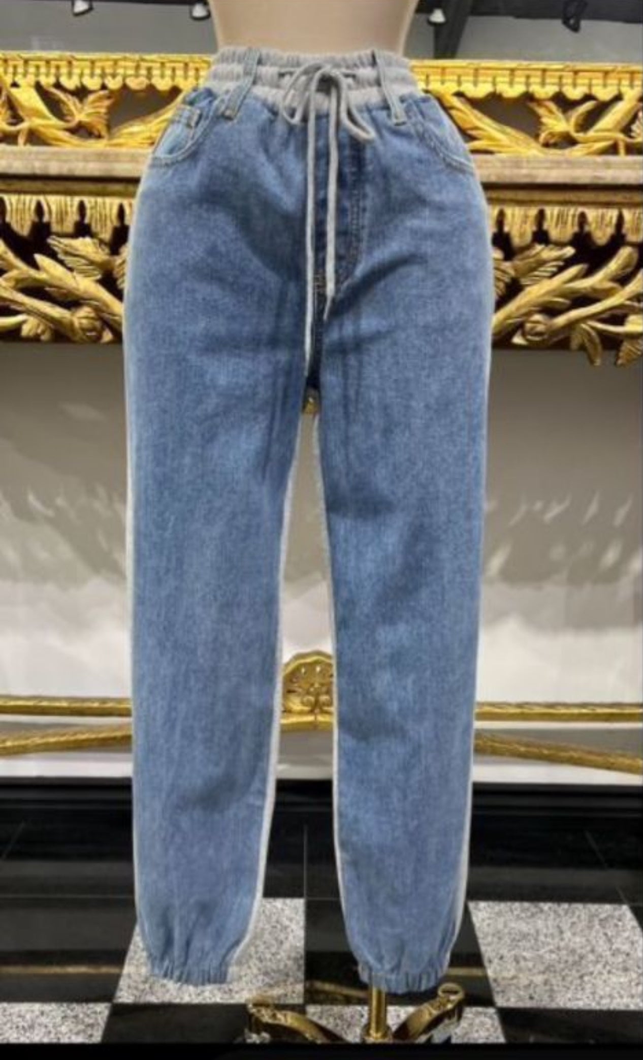 Grey Denim Pant