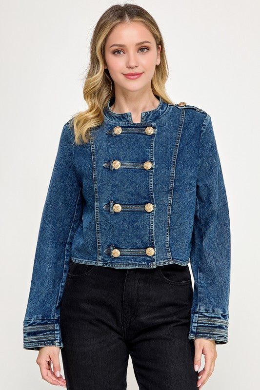 Pre-order Sept 7 Denim Military Jacket