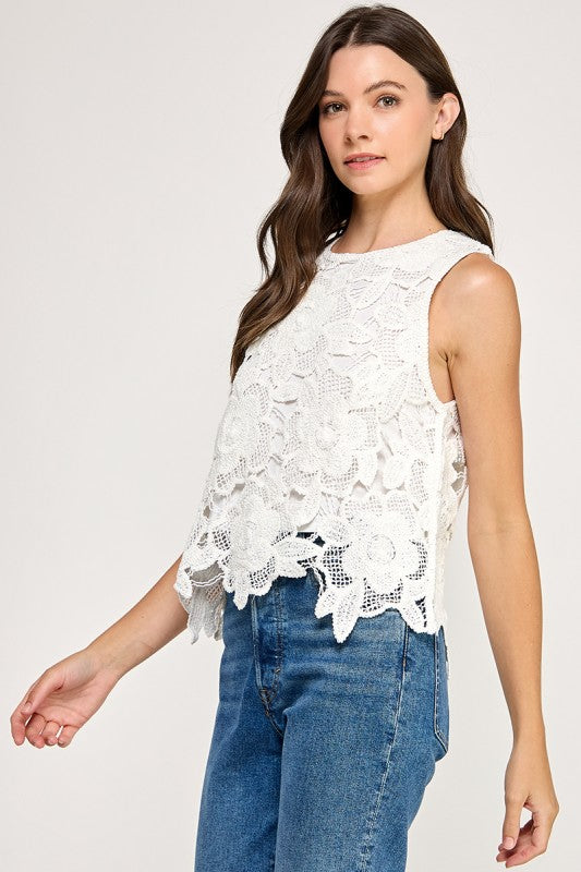 Lace Crochet Shirt