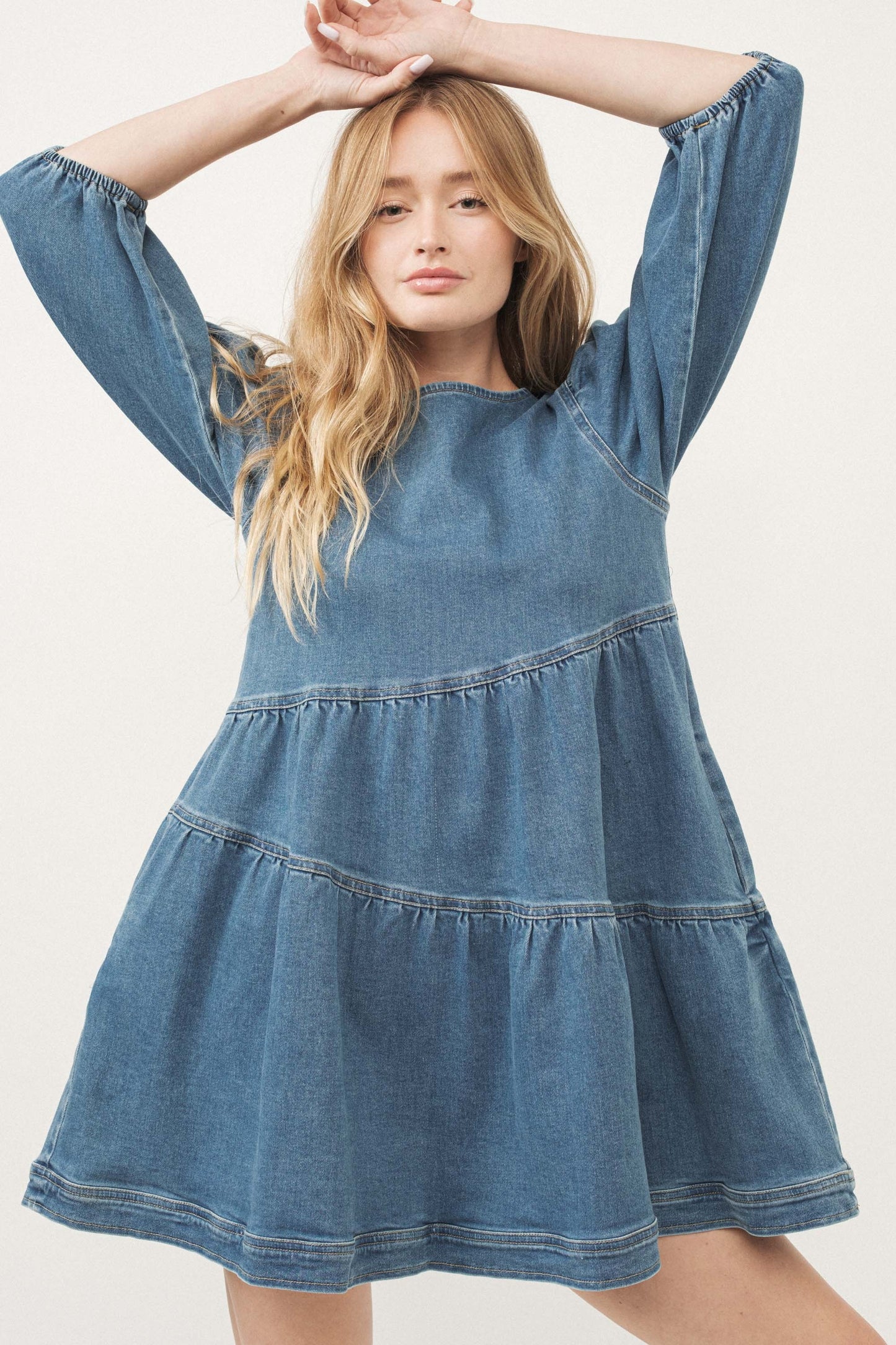 Denim Tier Dress