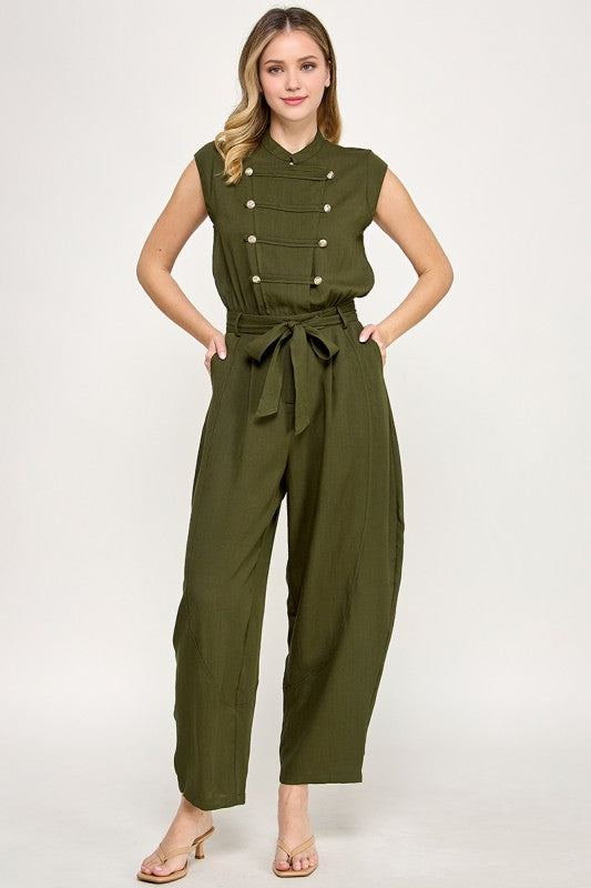 Pre-order Sept 28 Olive Napolitano Jumpsuit