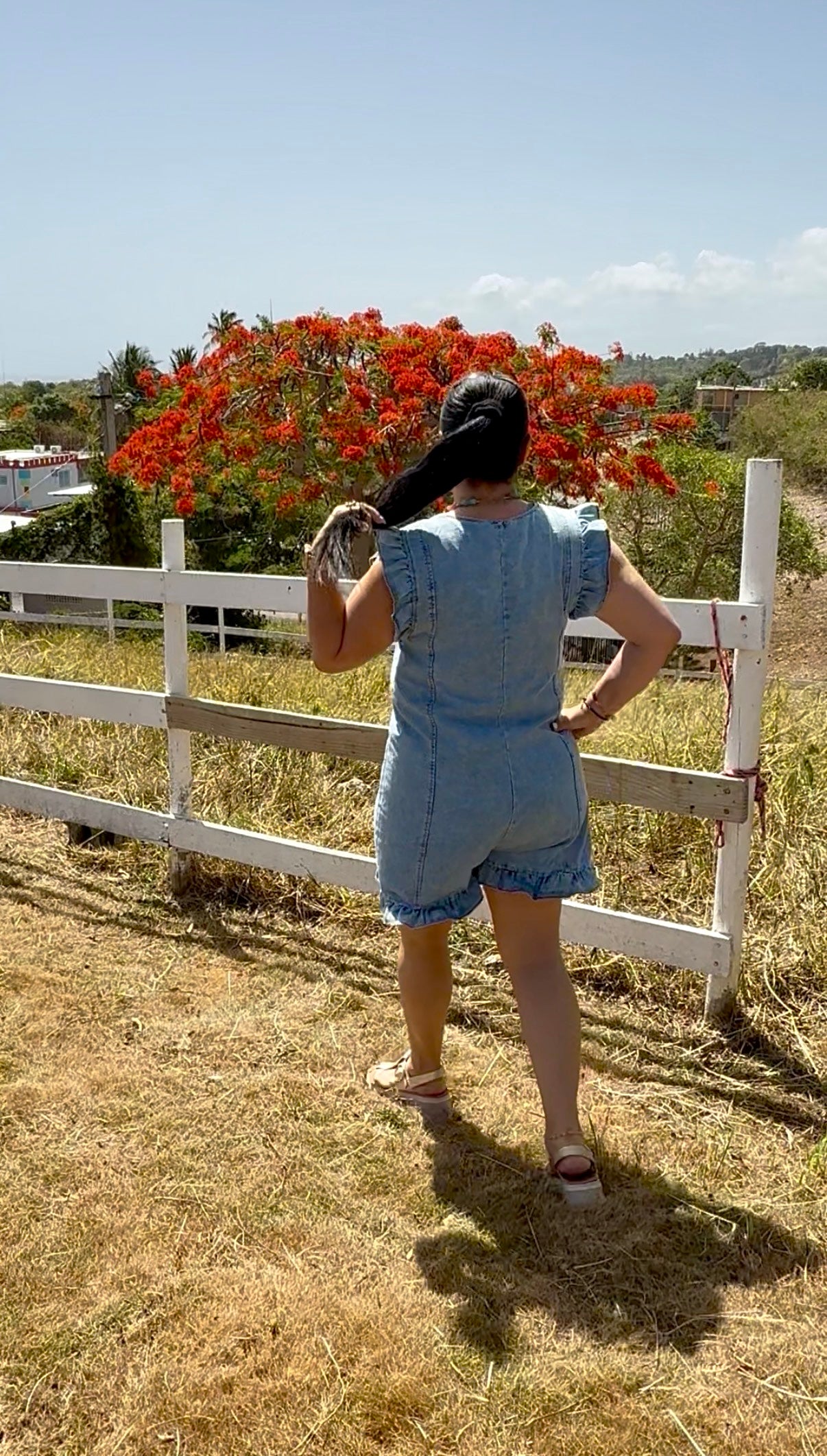 Light Denim Romper