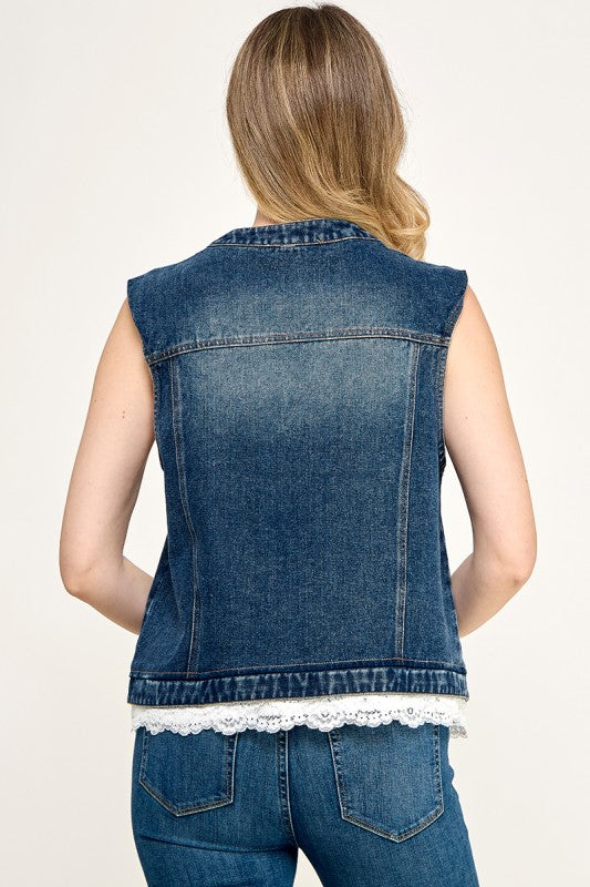 Pre-order Agosto 17 Dark Denim Vest