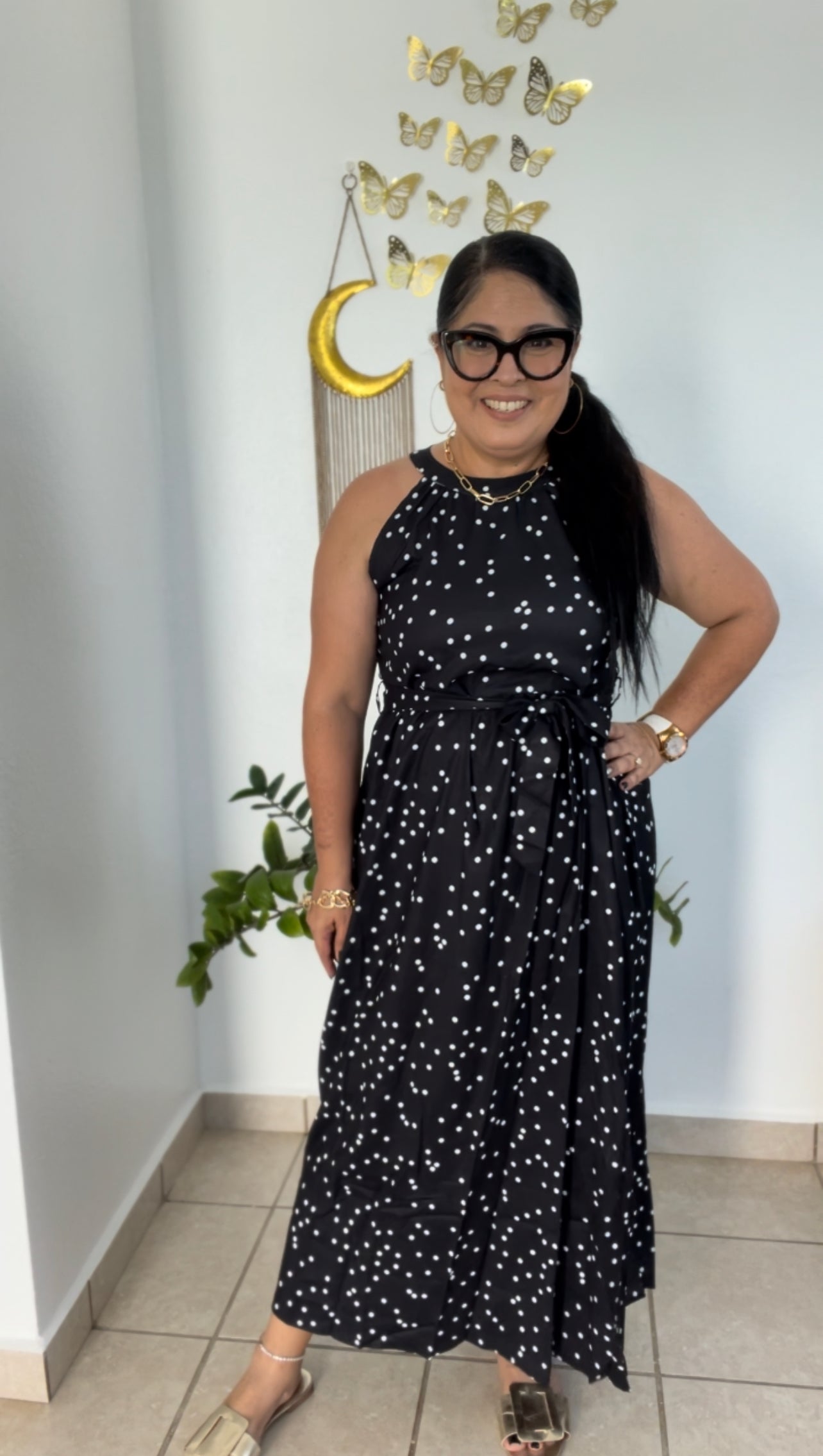 Polka dot Maxi Dress