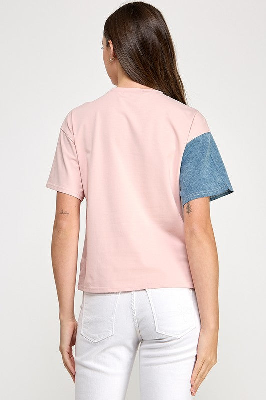 Pink Pearls Bow T-Shirt