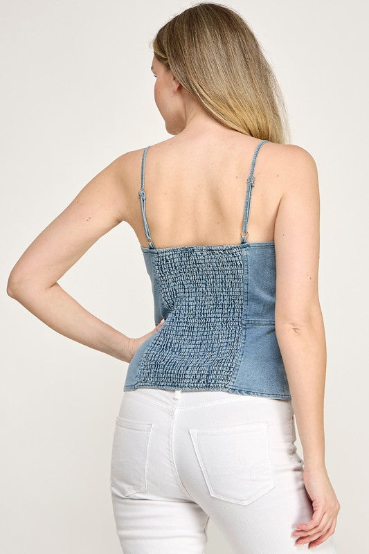 Pre-order March 9 Light Denim Top