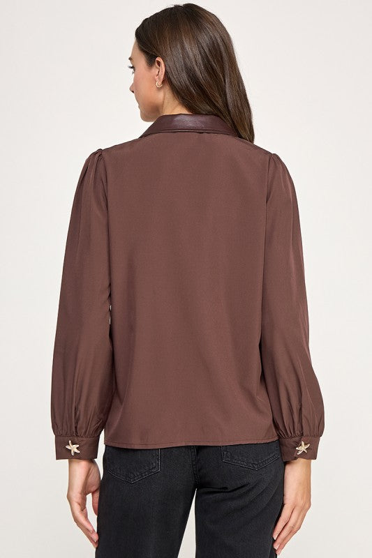 Brown Thin Woven Jacket