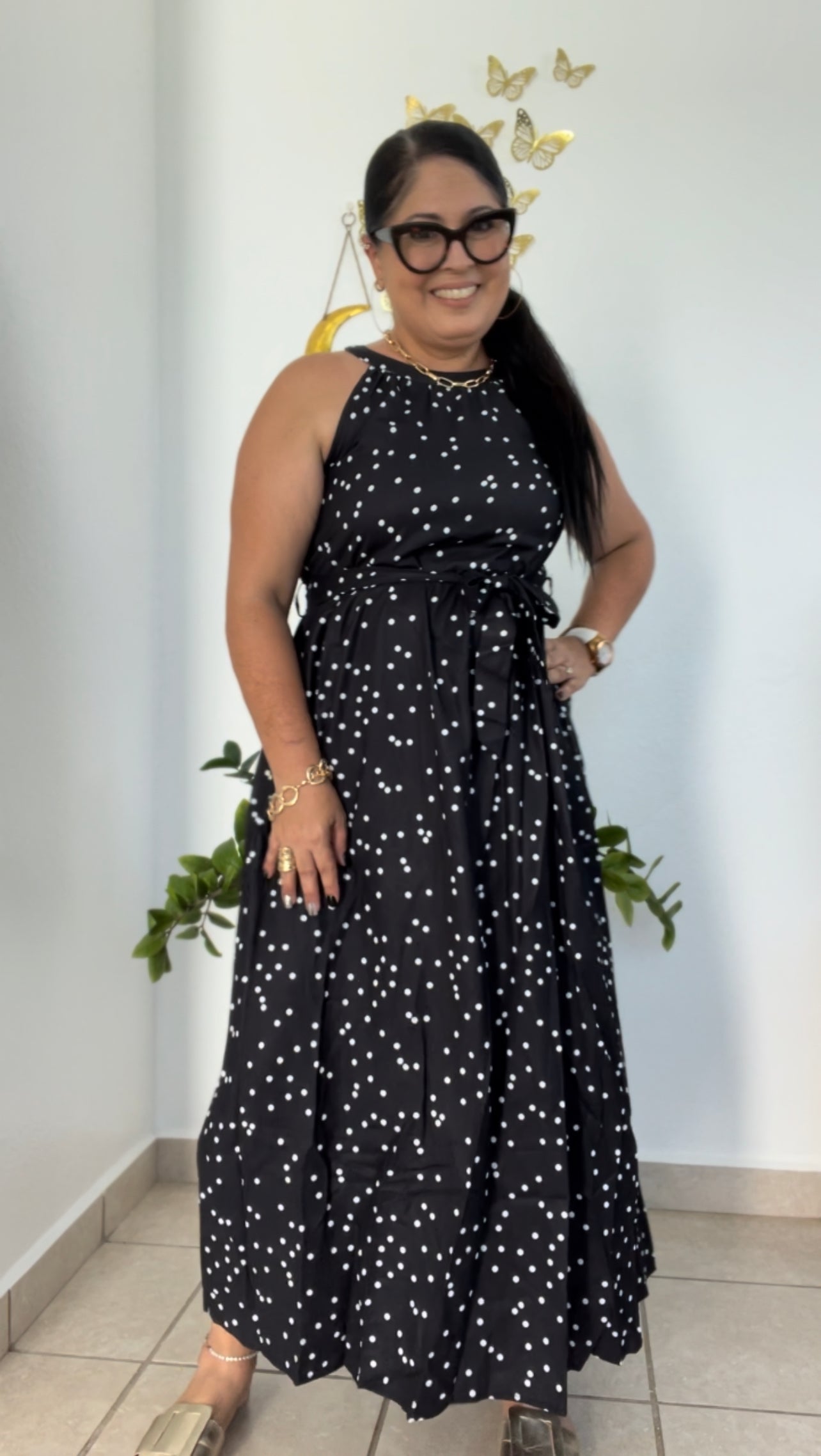 Polka dot Maxi Dress
