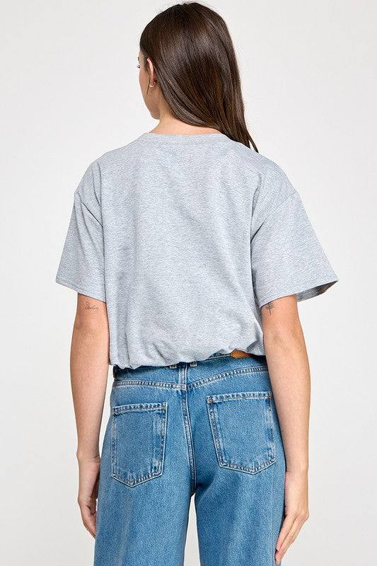 Grey Je T’aime (Te Amo en francés) T- Shirt
