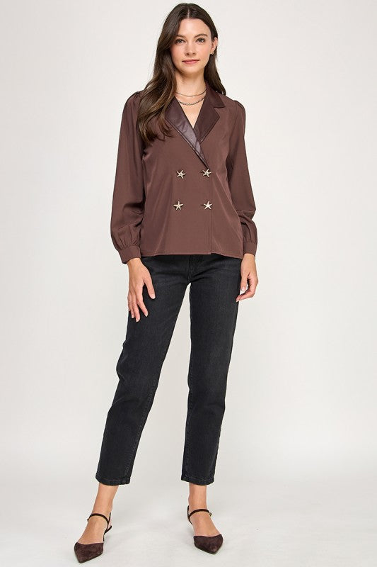 Brown Thin Woven Jacket