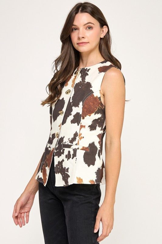 Pre-order Oct 11 (vaquita) Animal Print Top
