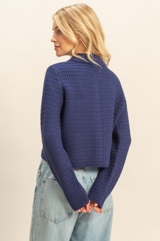 Blue Knit Sweater