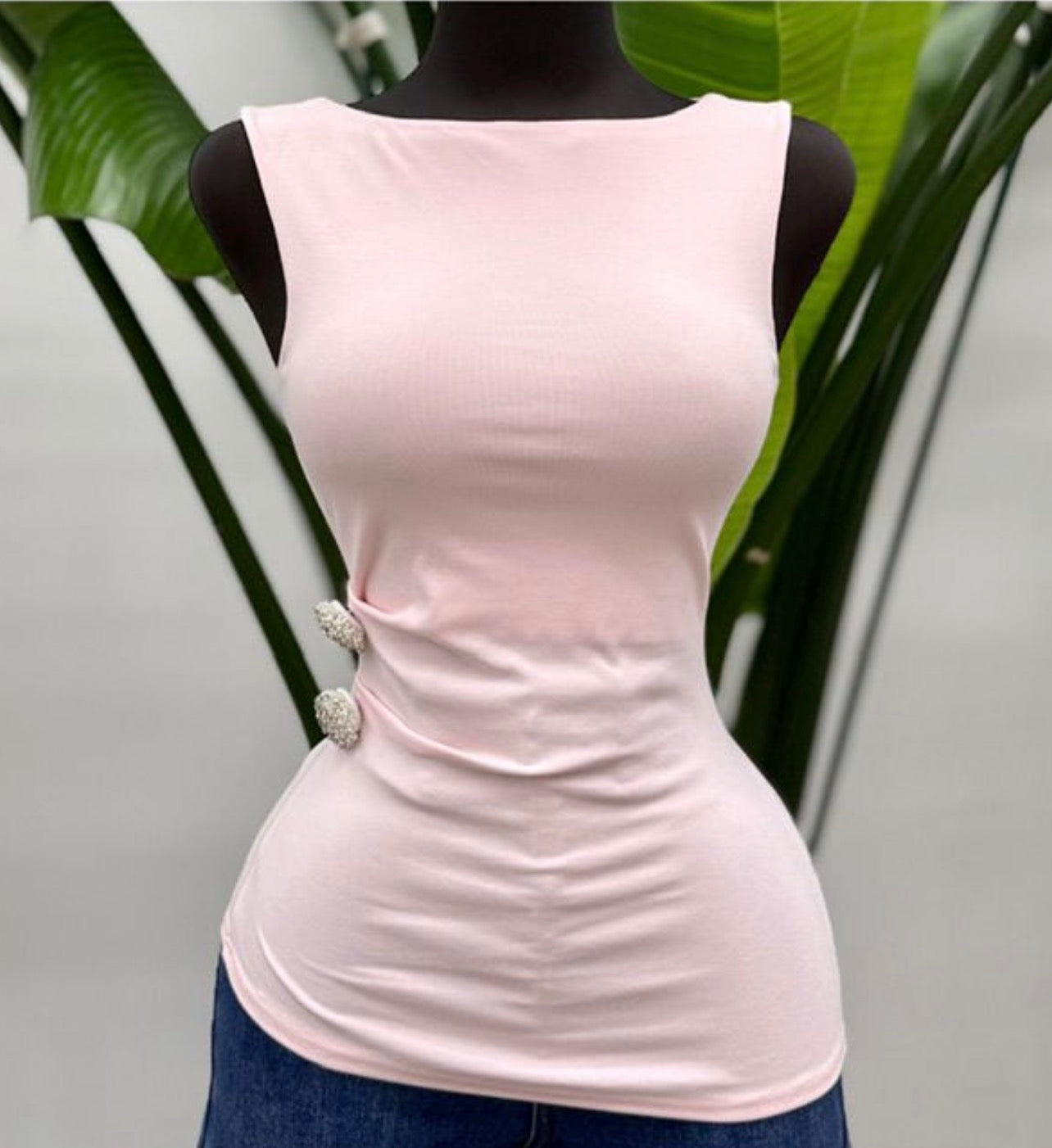 Pink Pearls Side Detail Shirt