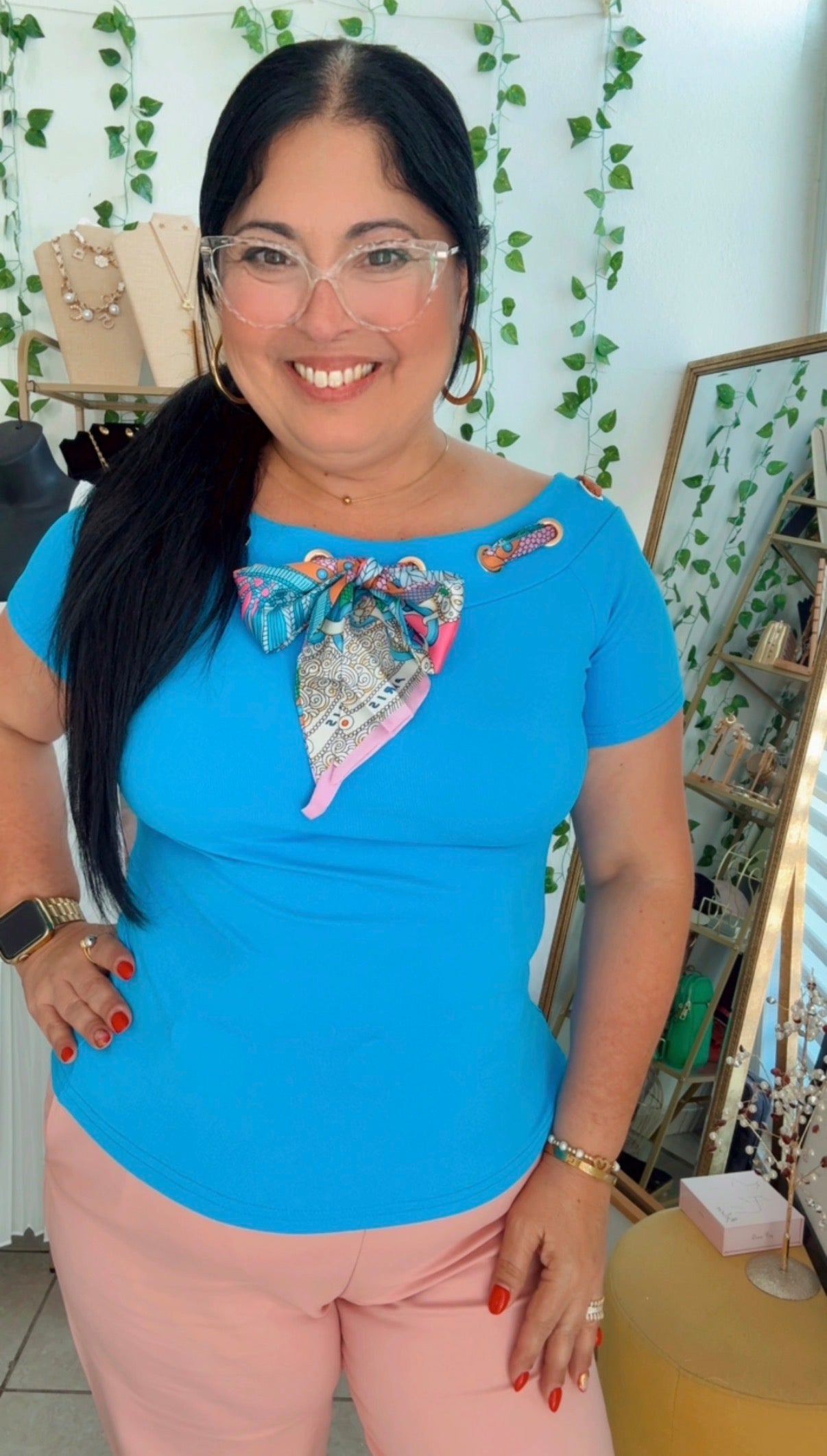 Turquoise Bandana T-Shirt