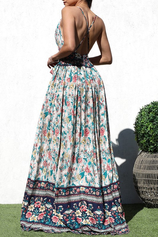 Pre-order Jan 15 Flower Woven Maxi Dress