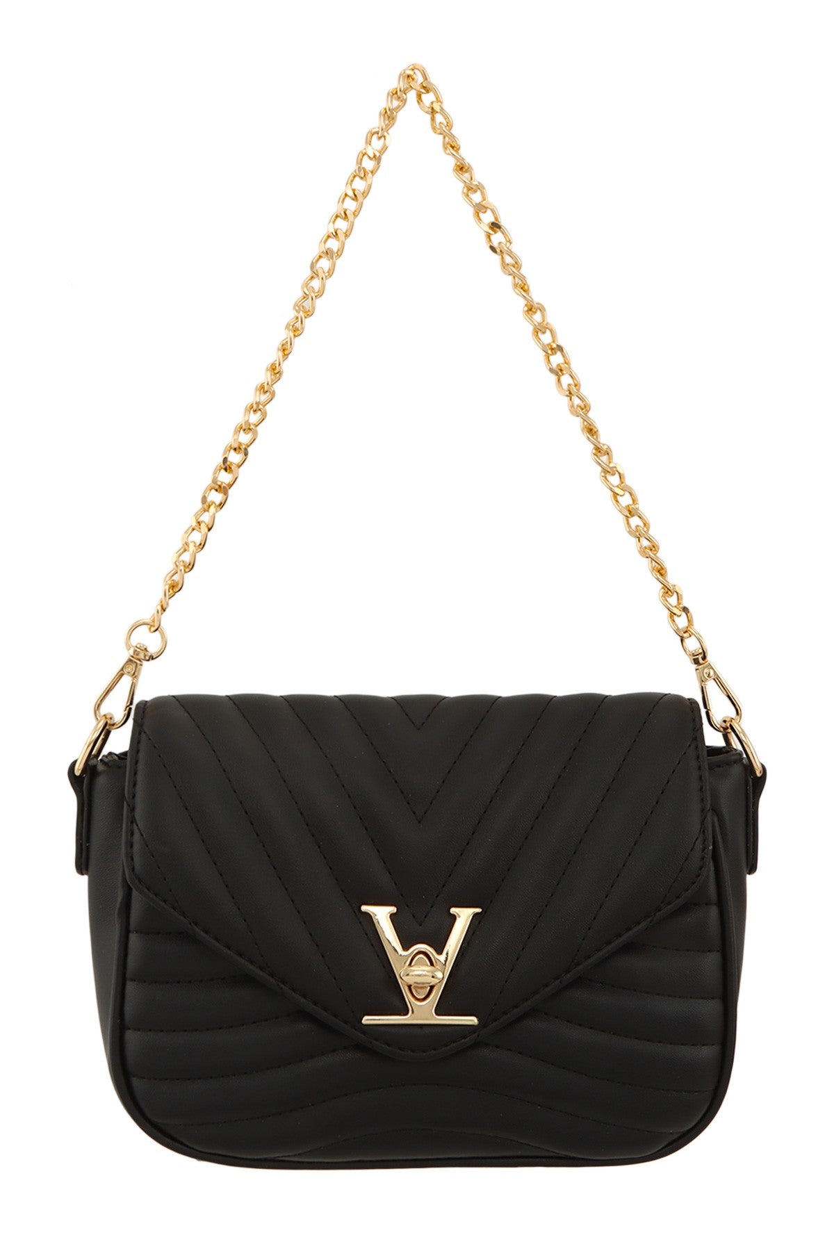 V Black Crossbody bag