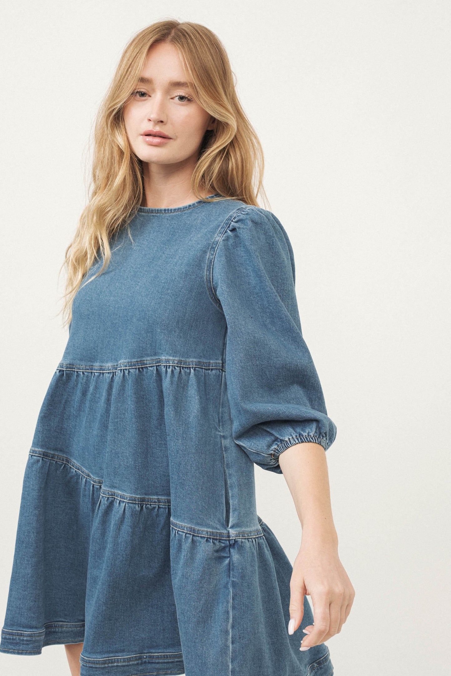 Denim Tier Dress