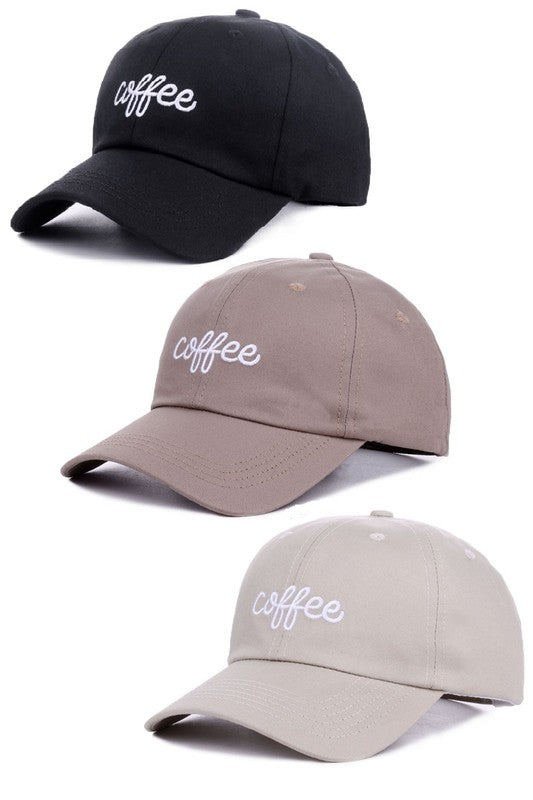 Café Baseball Cap Hat