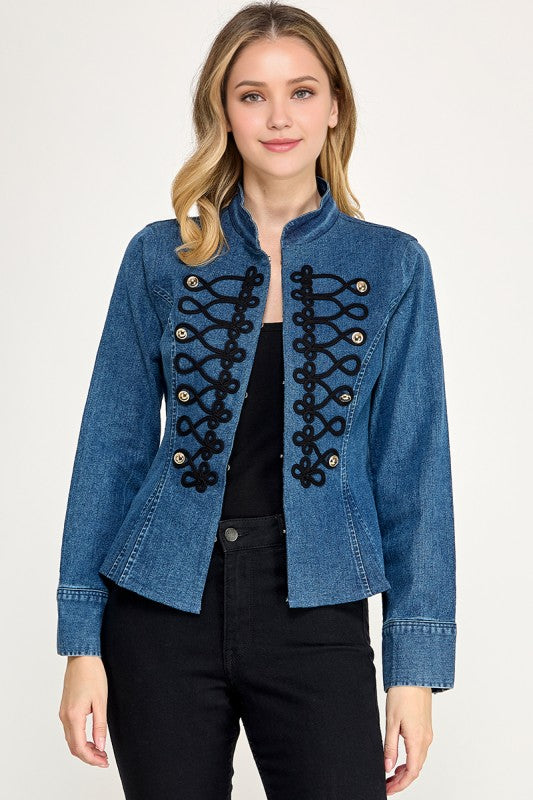 Pre-Order Agosto 31 Embroidery Military Jacket