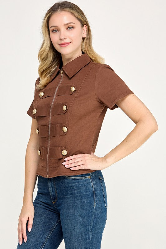 Pre-order Oct 26 Brown Napoleon Jacket