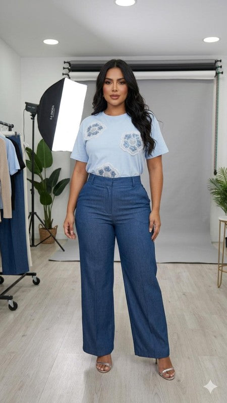 Blue Flower T-Shirt