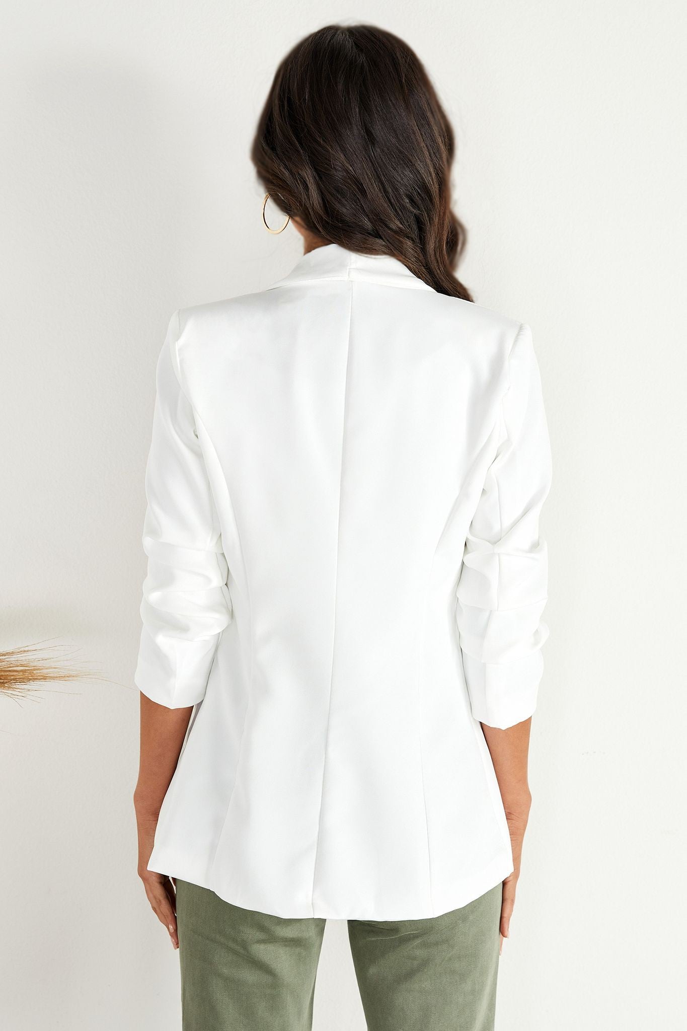 Small RUCHED SLEEVE BLAZER