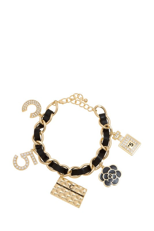 Black Charms Bracelet